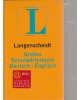 Langenscheidt - Großes Schulwörterbuch - Deutsch-Englisch