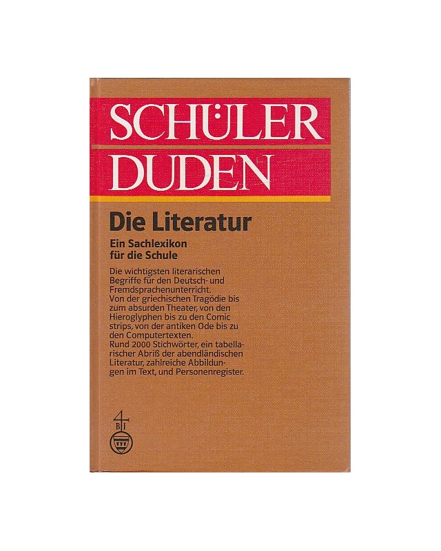 Schüler-Duden - Die Literatur - Ein Sachlexikon für die Schule