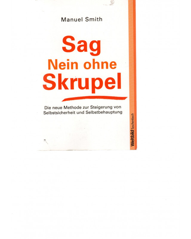 Sag  Nein ohne Skrupel