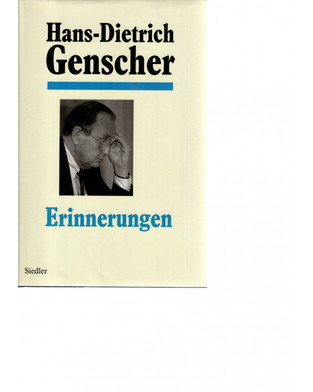 Hans-Dietrich Genscher Erinnerungen