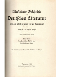 Illustrierte Geschichte der Deutschen Literatur von den ältesten Zeiten bis zur Gegenwart in 5 Bänden (vollständig)